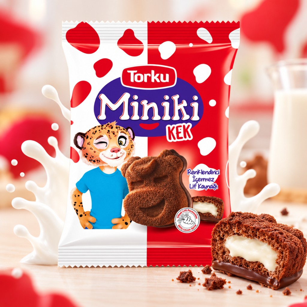 Torku Miniki Cocoa Cake with Milk Filling, 40 g