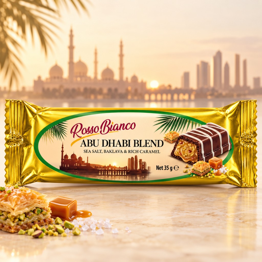 Батончик Rosso Bianco Abu Dhabi с баклавой, 35 г