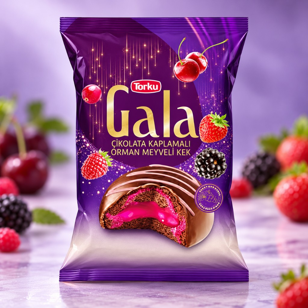 Пирожное Torku Gala с лесными ягодами, 50 г