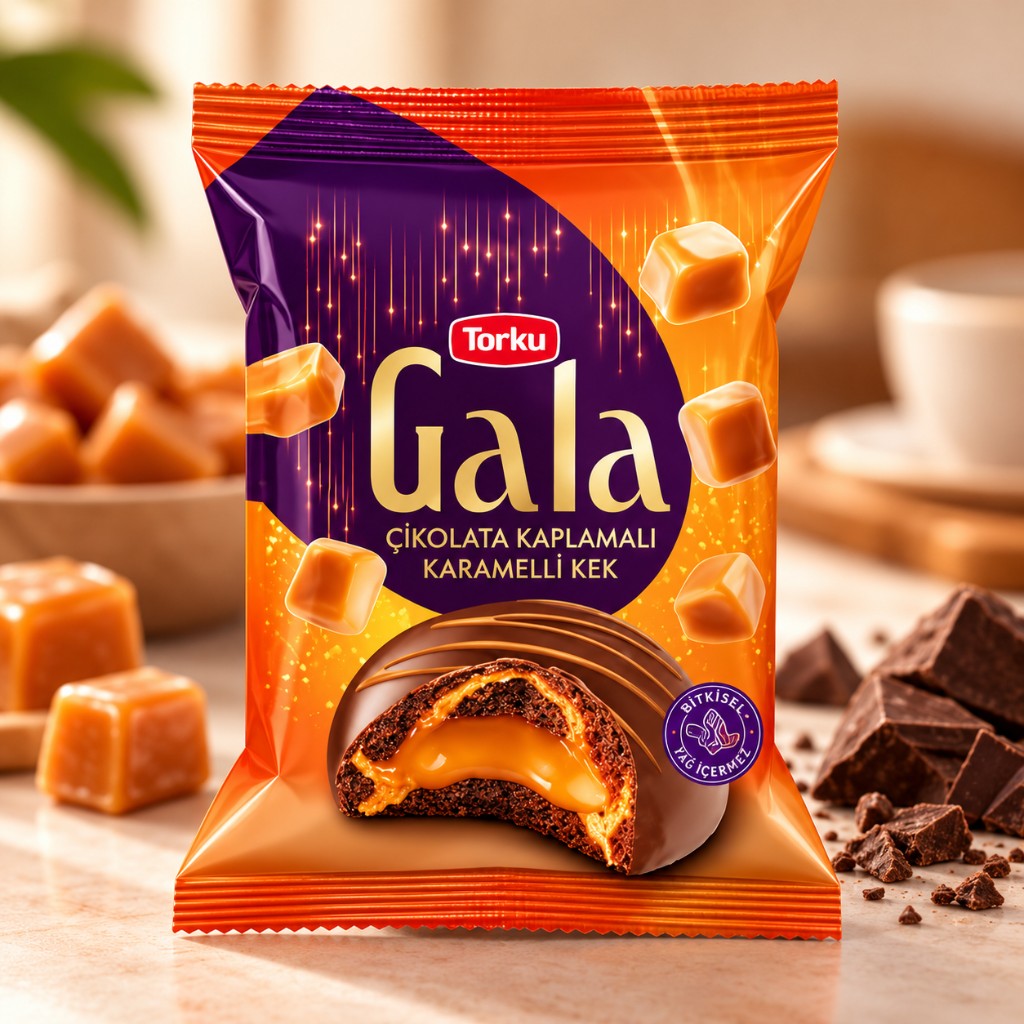 Пирожное Torku Gala с карамелью, 50 г