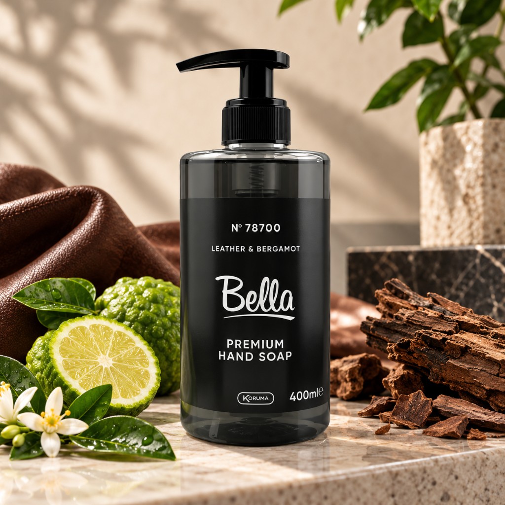 Bella Premium Hand Soap Leather & Bergamot, 400 ml
